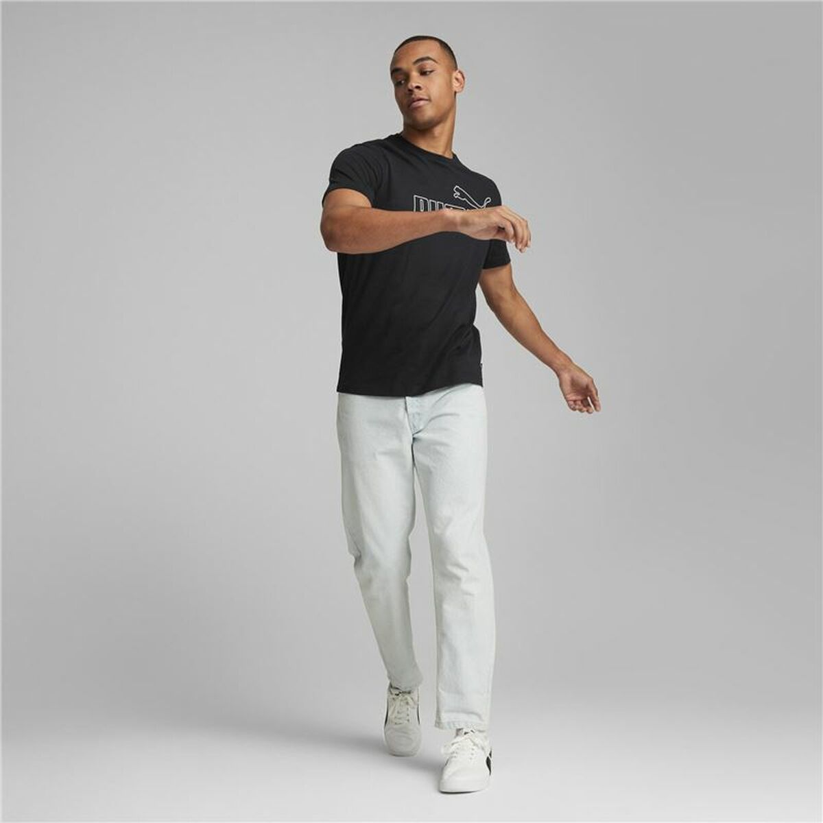 Men’s Short Sleeve T-Shirt Puma Essentials Elevated Black