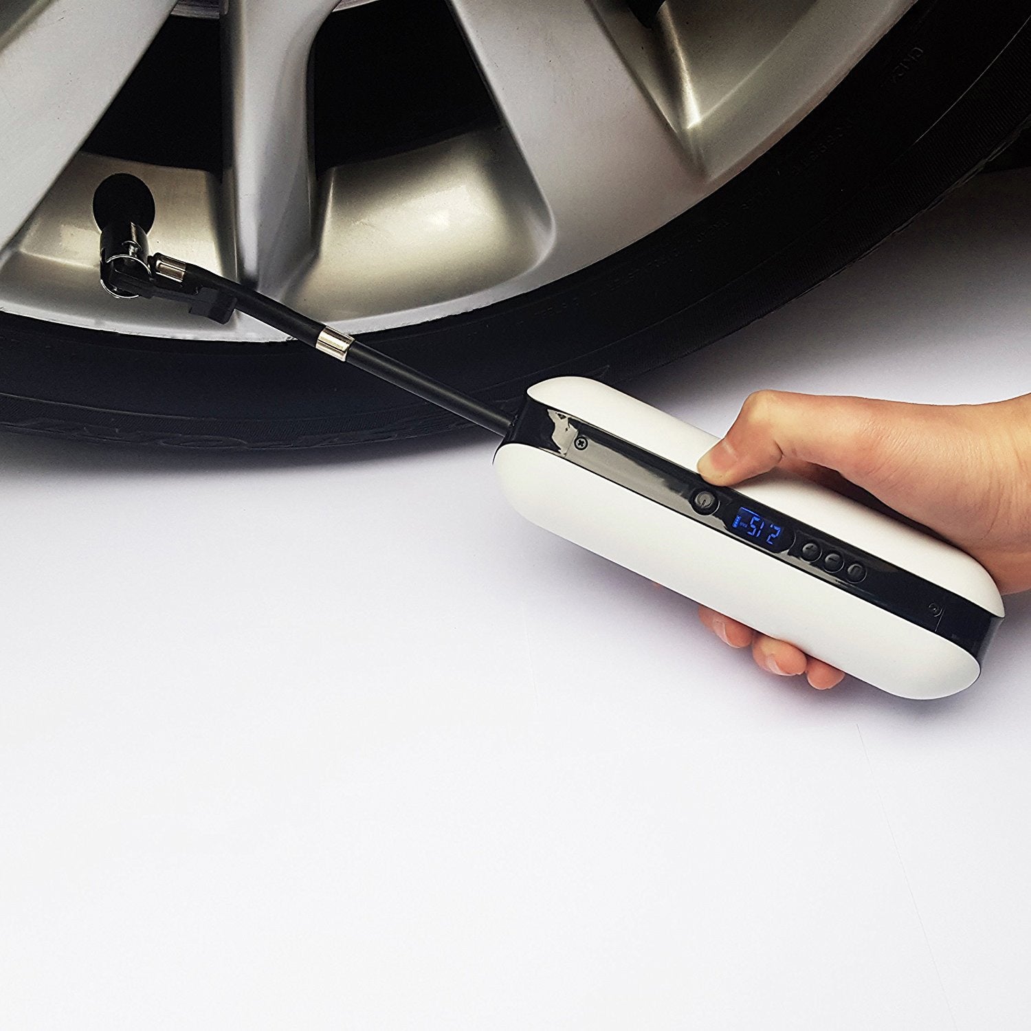 Outdoor Sport Riding 500mAh Smart Electric Bicycle Pump Bicycle Pump