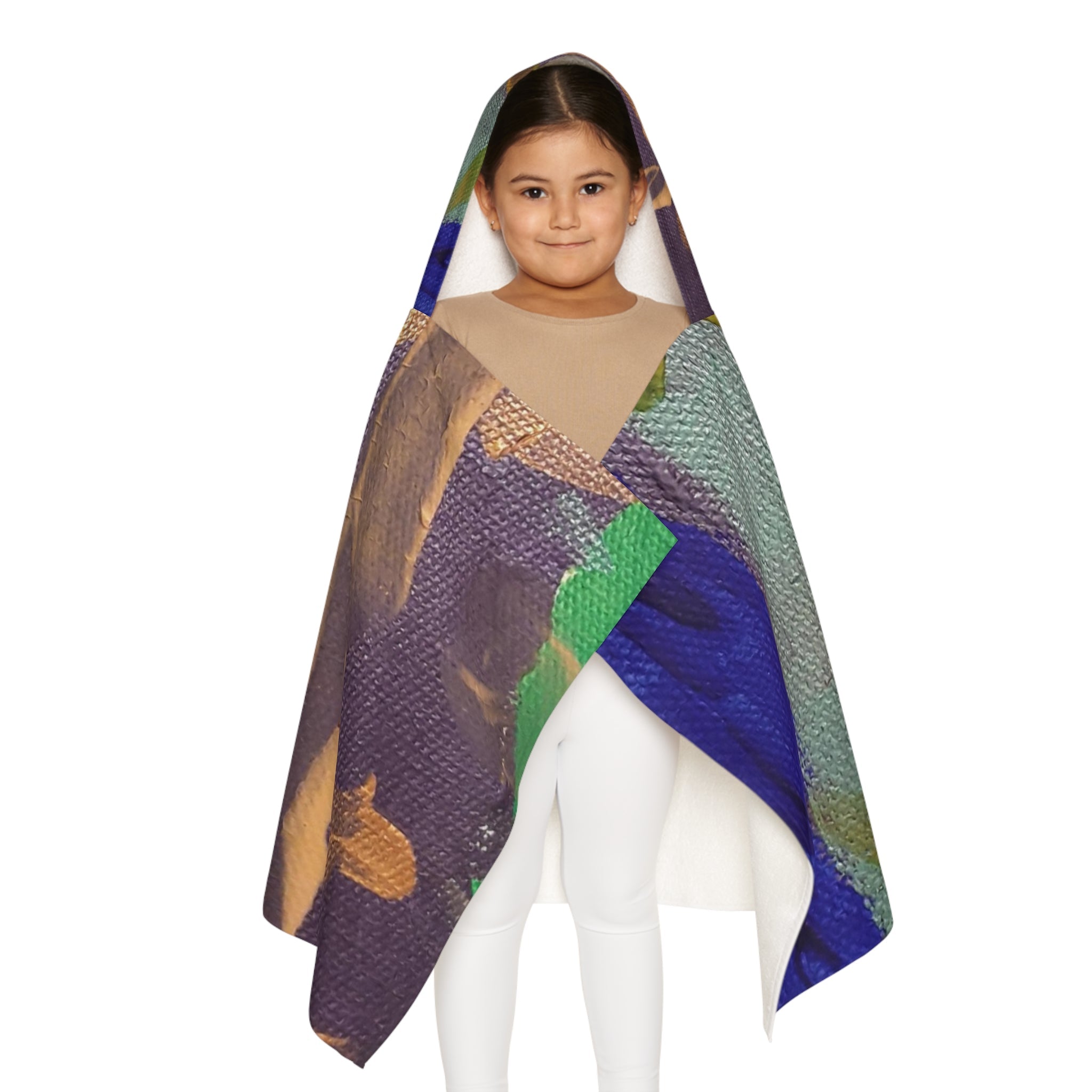 Abstract art Youth Hooded Towel