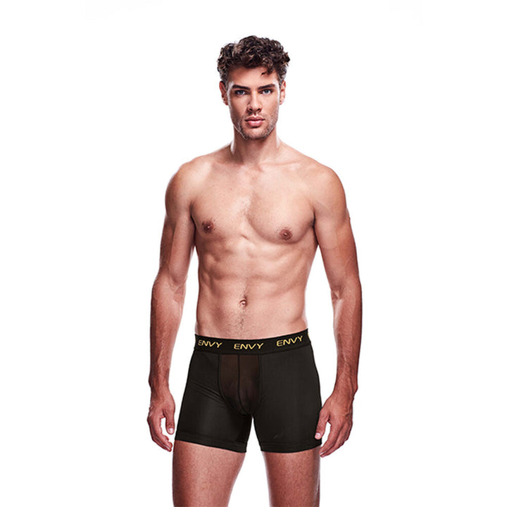 Men's Boxer Shorts Long Envy Black
