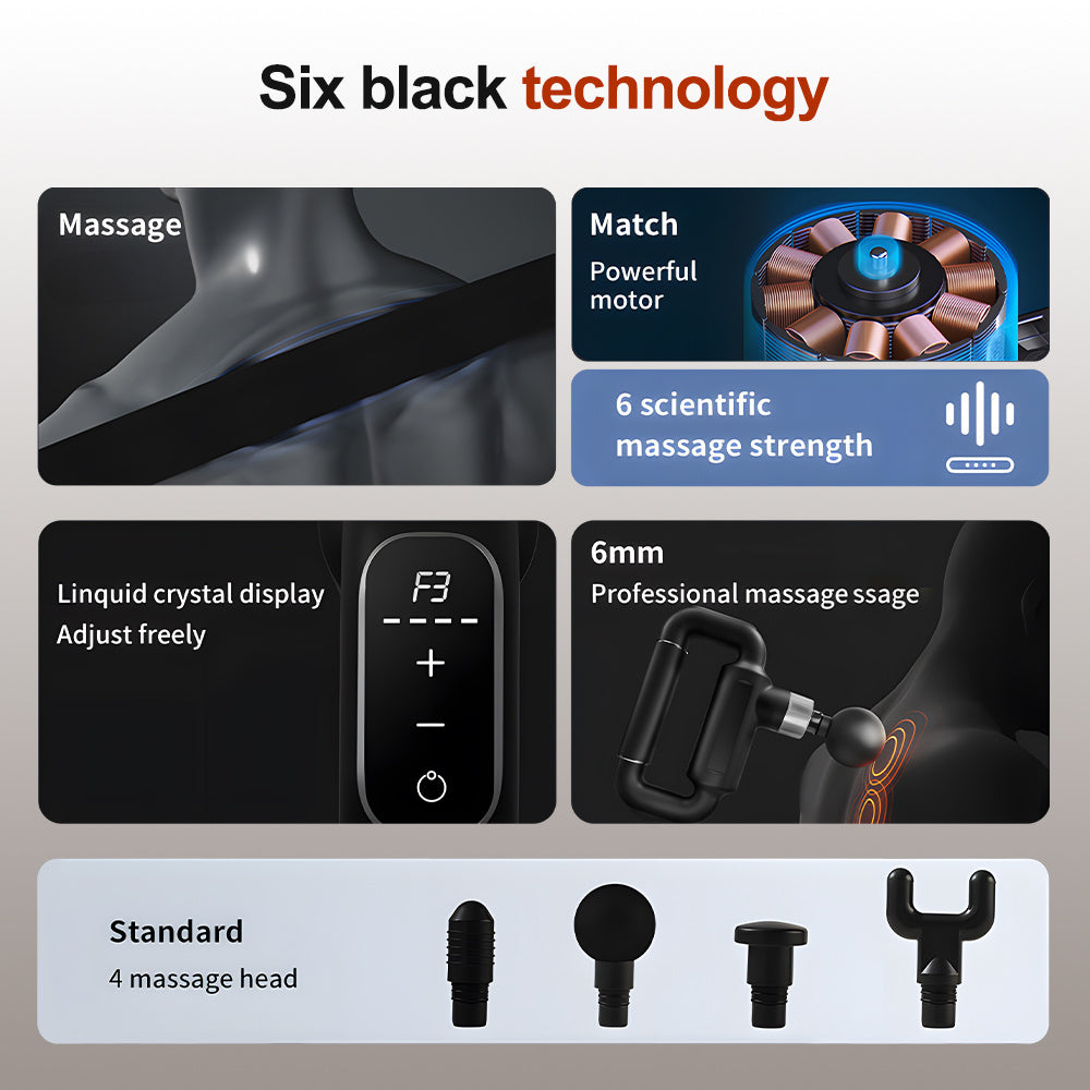 Best Selling Fascia Massager With Waist Belt - 6-Speed Deep Muscle