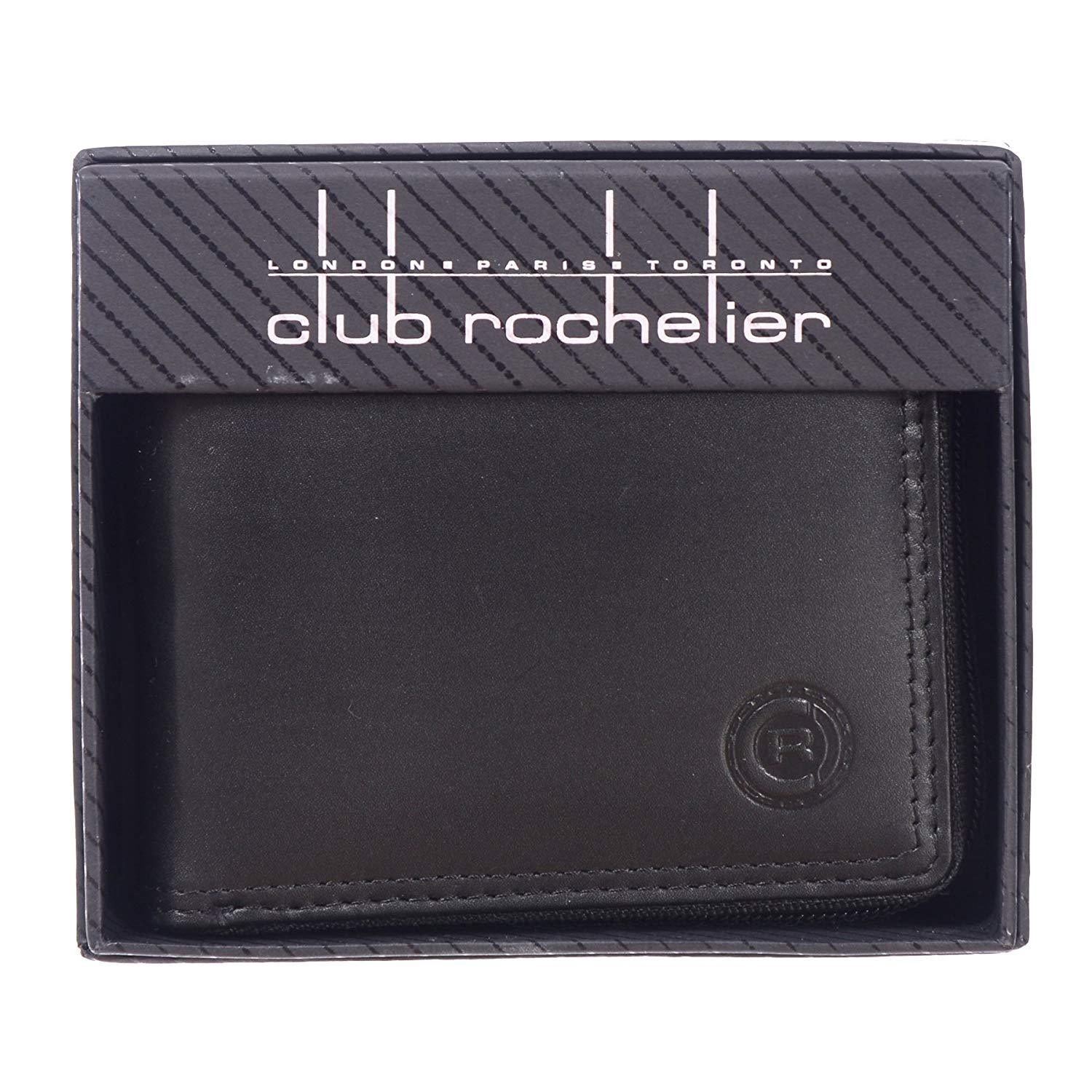 Men's Leather Zip Around Billfold Wallet