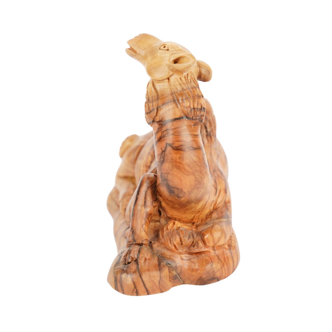 Handgeschnitztes Dromedar aus Olivenholz – Kunstvolle Krippenfigur aus