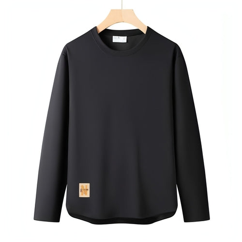 Men's Round Neck Air Layer Sweaters Menswear Youth Fashion Casual