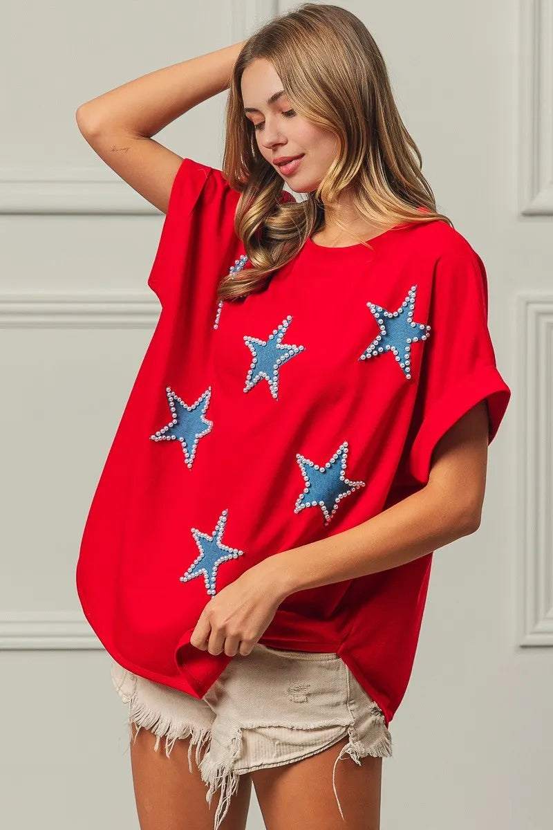 BiBi Fourth Of July Terry T-Shirt
