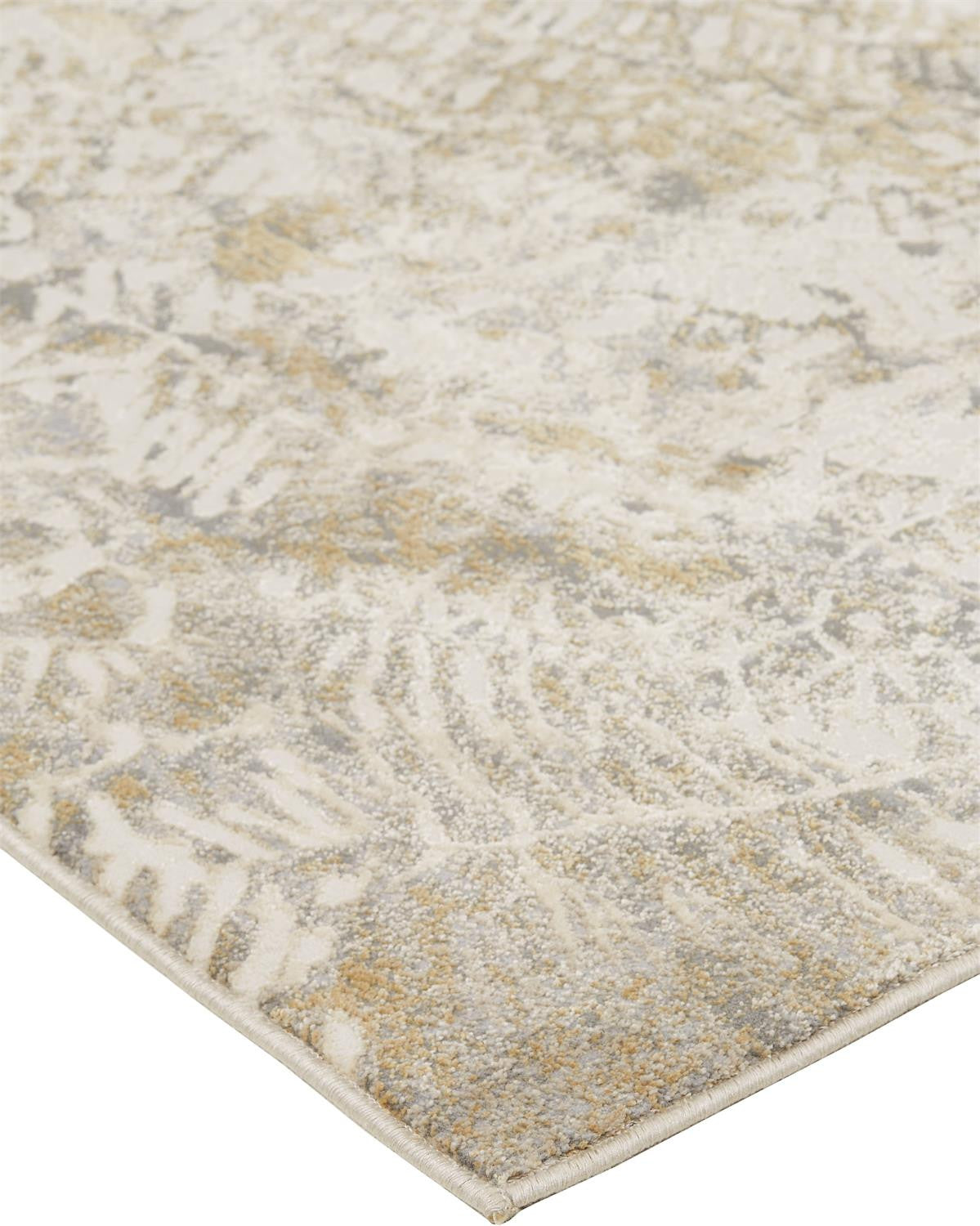4' X 6' Gray Ivory And Tan Abstract Area Rug