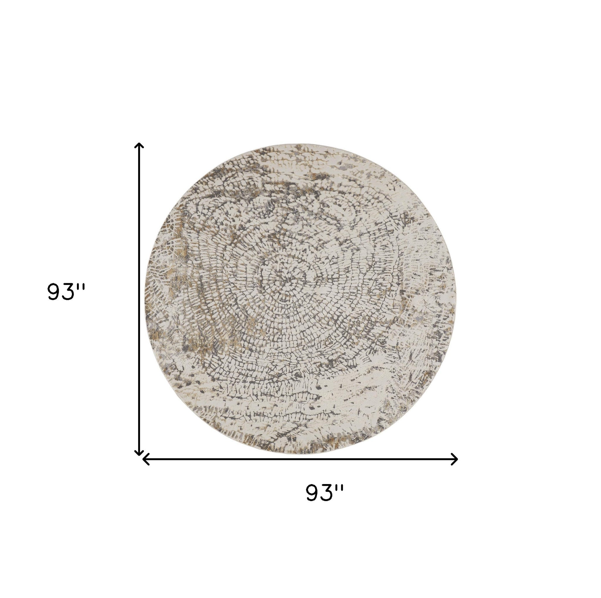 4' X 6' Gray Ivory And Tan Abstract Area Rug