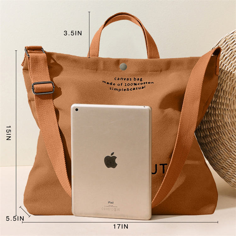 Large Capacity Shopping Bag Women Black Canvas Tote Bag High-End