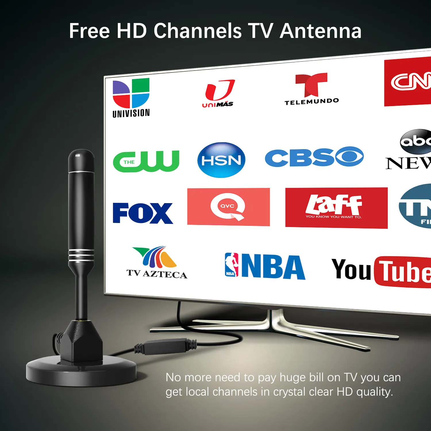 5600Miles Upgraded TV Antenna HDTV Amplified Digital 4K 1080P Long