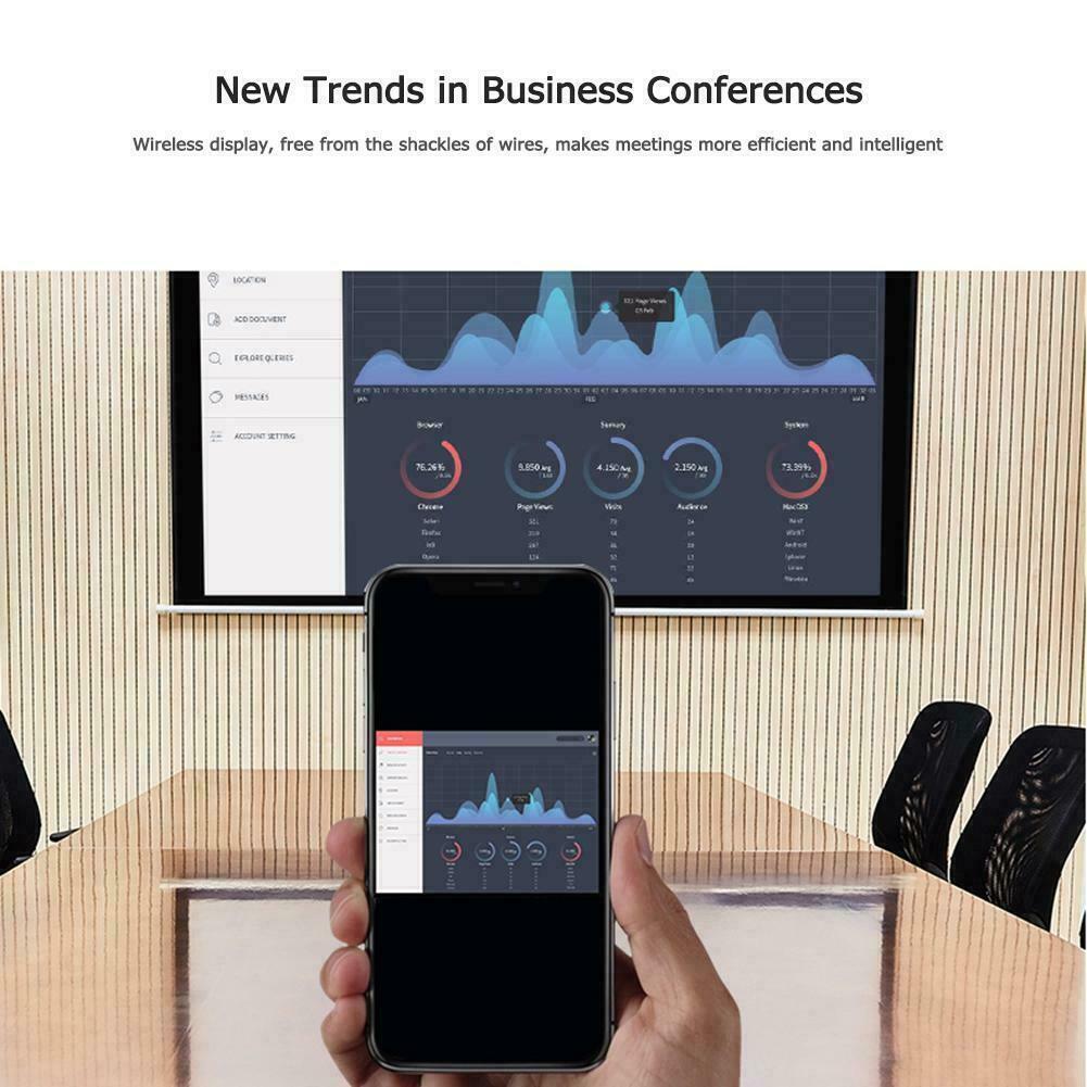 4K WiFi HDMI Anycast Miracast Airplay TV Wireless Display DLNA Dongle