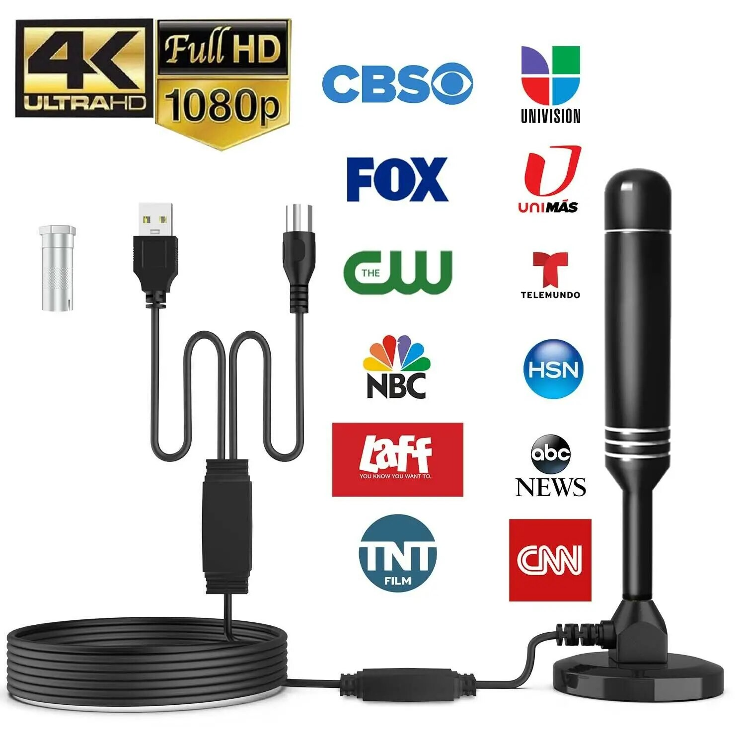 5600Miles Upgraded TV Antenna HDTV Amplified Digital 4K 1080P Long
