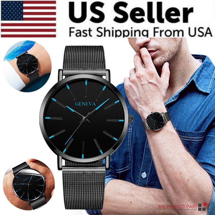 Waterproof Men's Watch Stainless Steel Quartz Luminous Classic Watches
