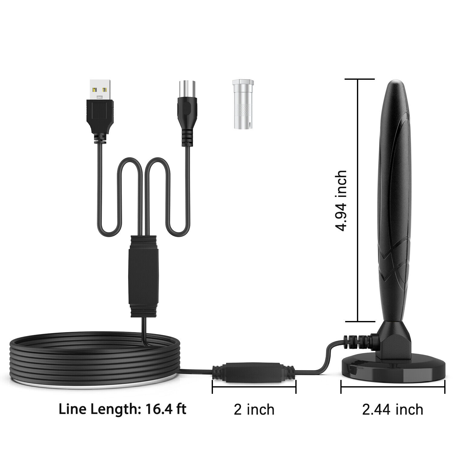 5600Miles Upgraded TV Antenna HDTV Amplified Digital 4K 1080P Long