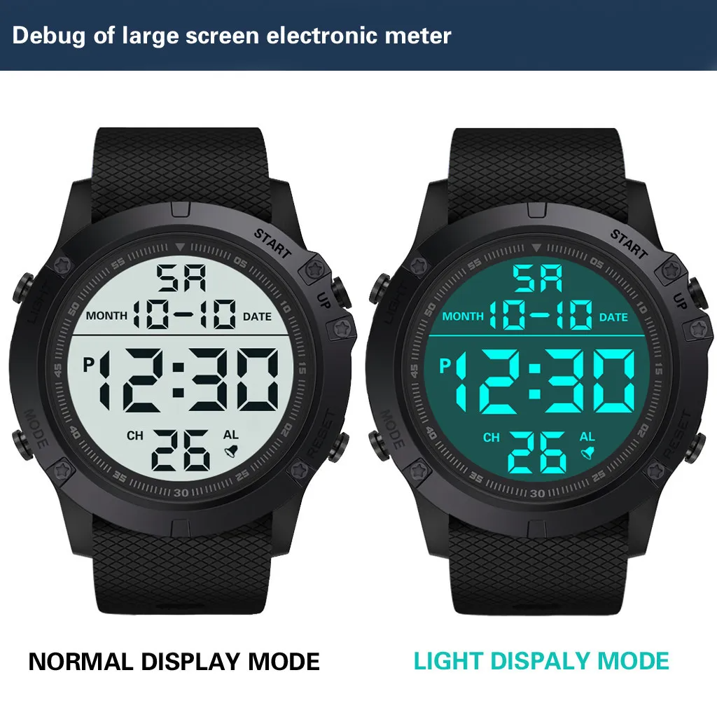 Waterproof Digital Sports Watch Military Tactical LED Backlight