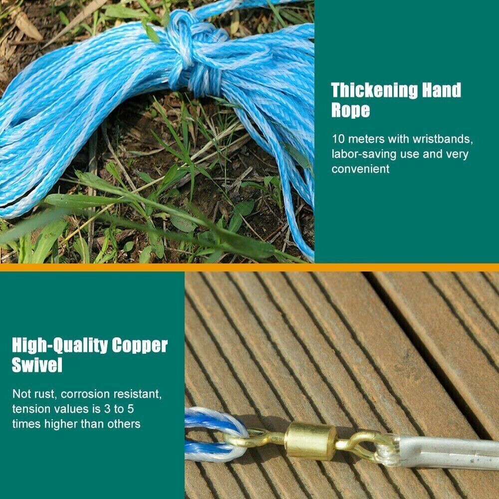 6/8/10/12/16FT Fishing Cast Net Bait Easy Throw Hand Cast Strong Nylon