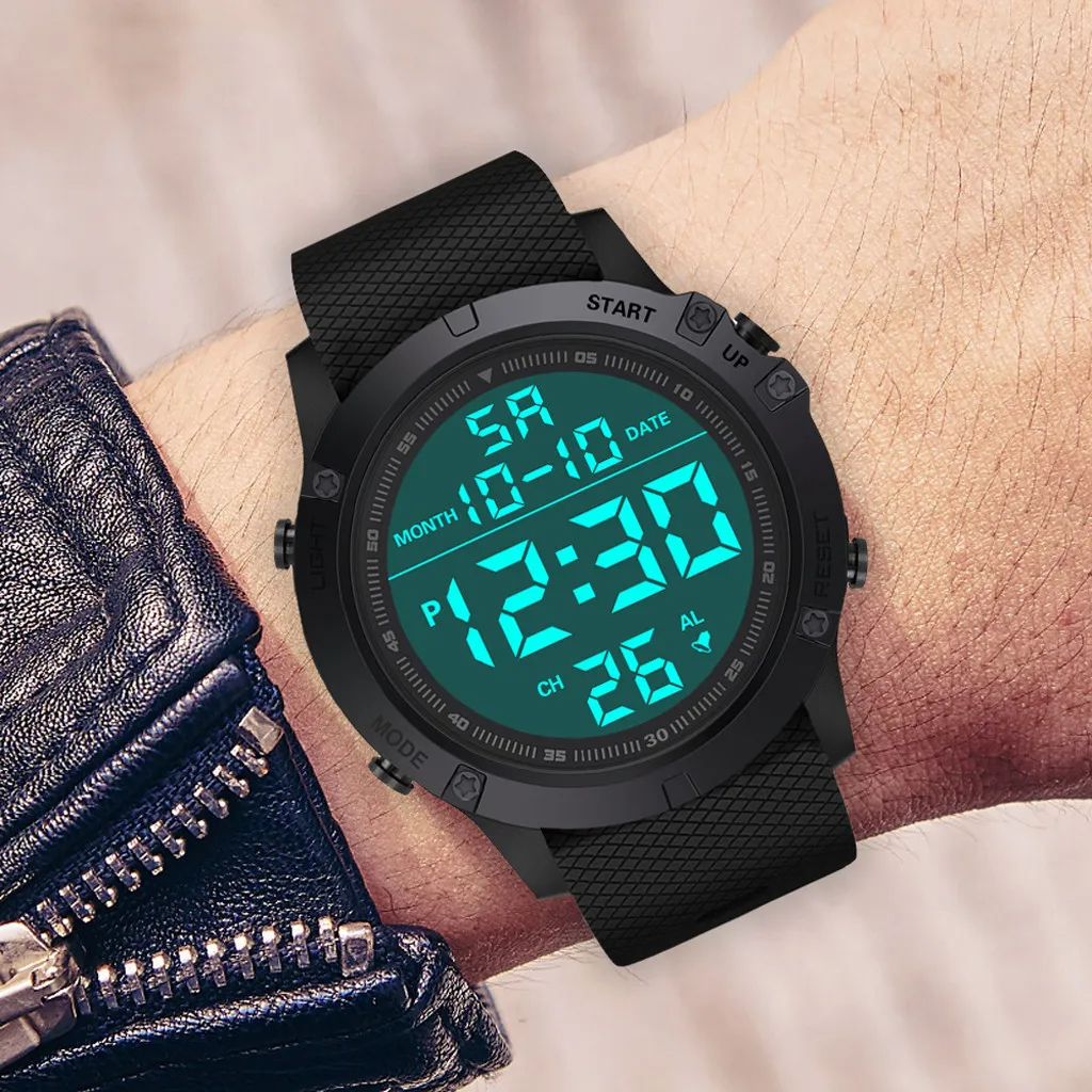 Waterproof Digital Sports Watch Military Tactical LED Backlight