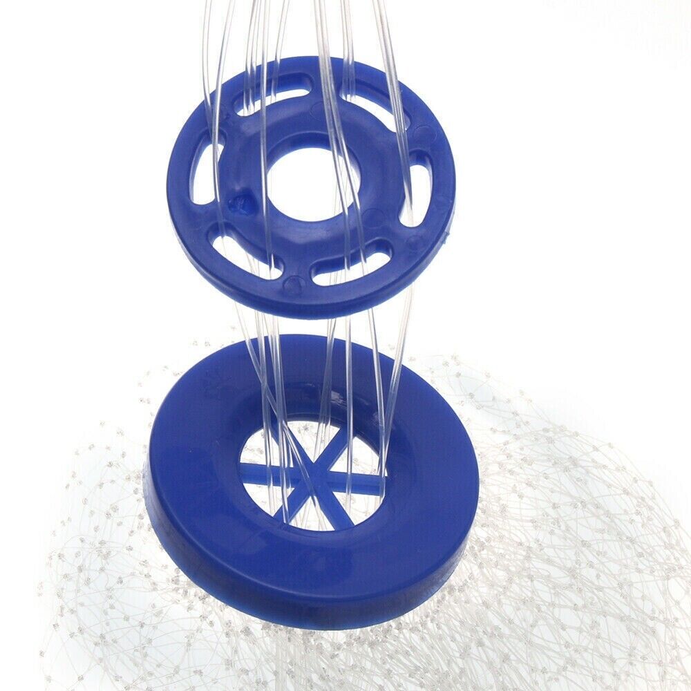 6/8/10/12/16FT Fishing Cast Net Bait Easy Throw Hand Cast Strong Nylon