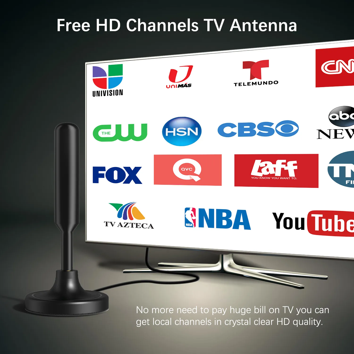 5600Miles Upgraded TV Antenna HDTV Amplified Digital 4K 1080P Long