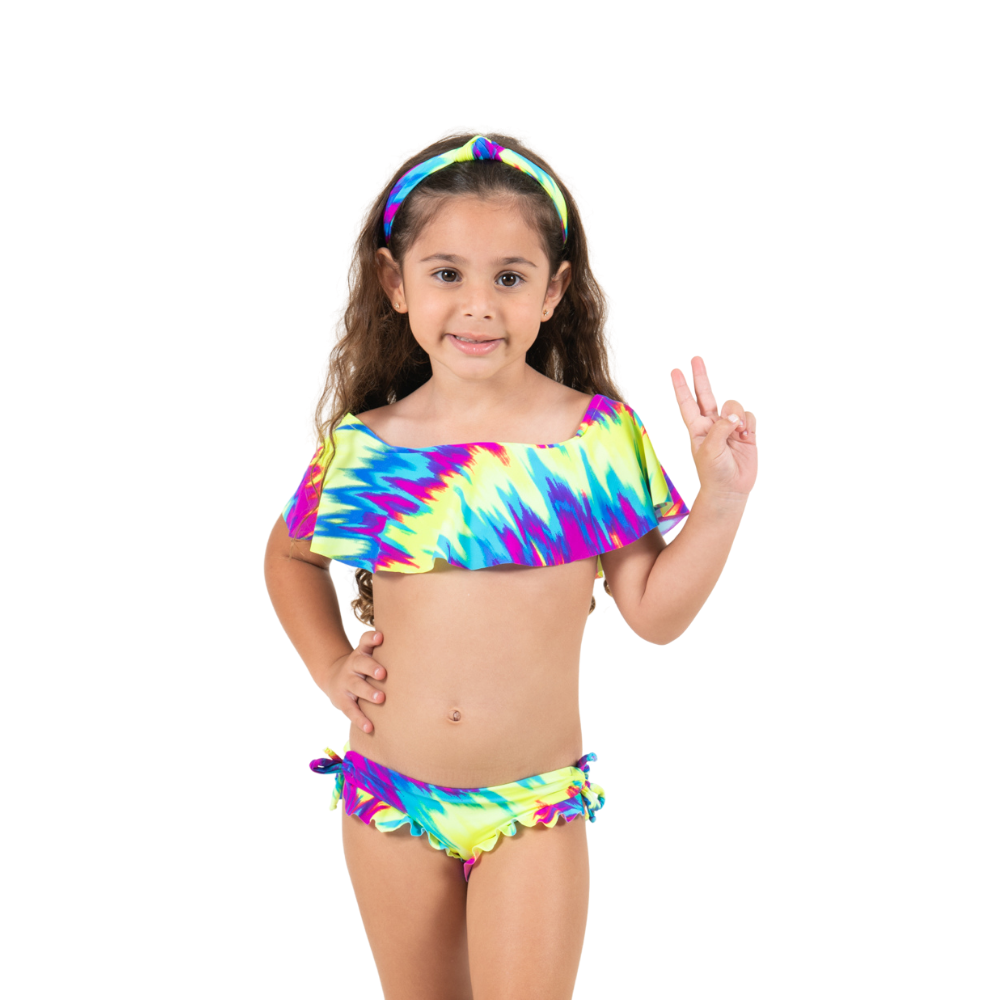 Neon Tie Dye -  Bikini - Kids Swimwear