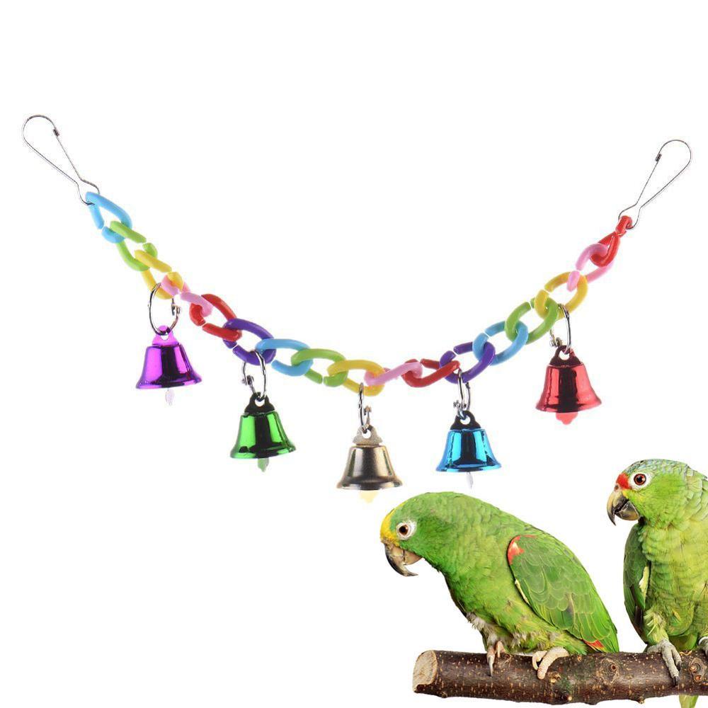 Peony Paradise Wooden Bird Swing And Biting Toy Set
