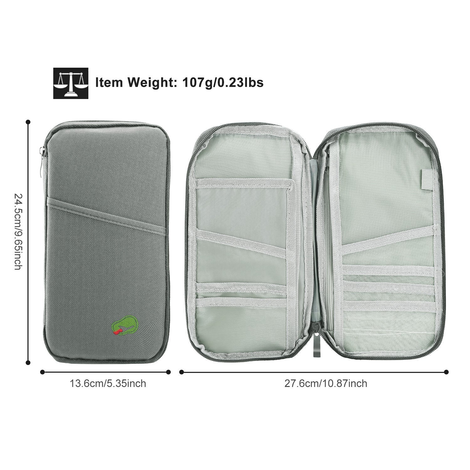 Travel Passport Wallet Zipper Bag Business Travel Daily Use