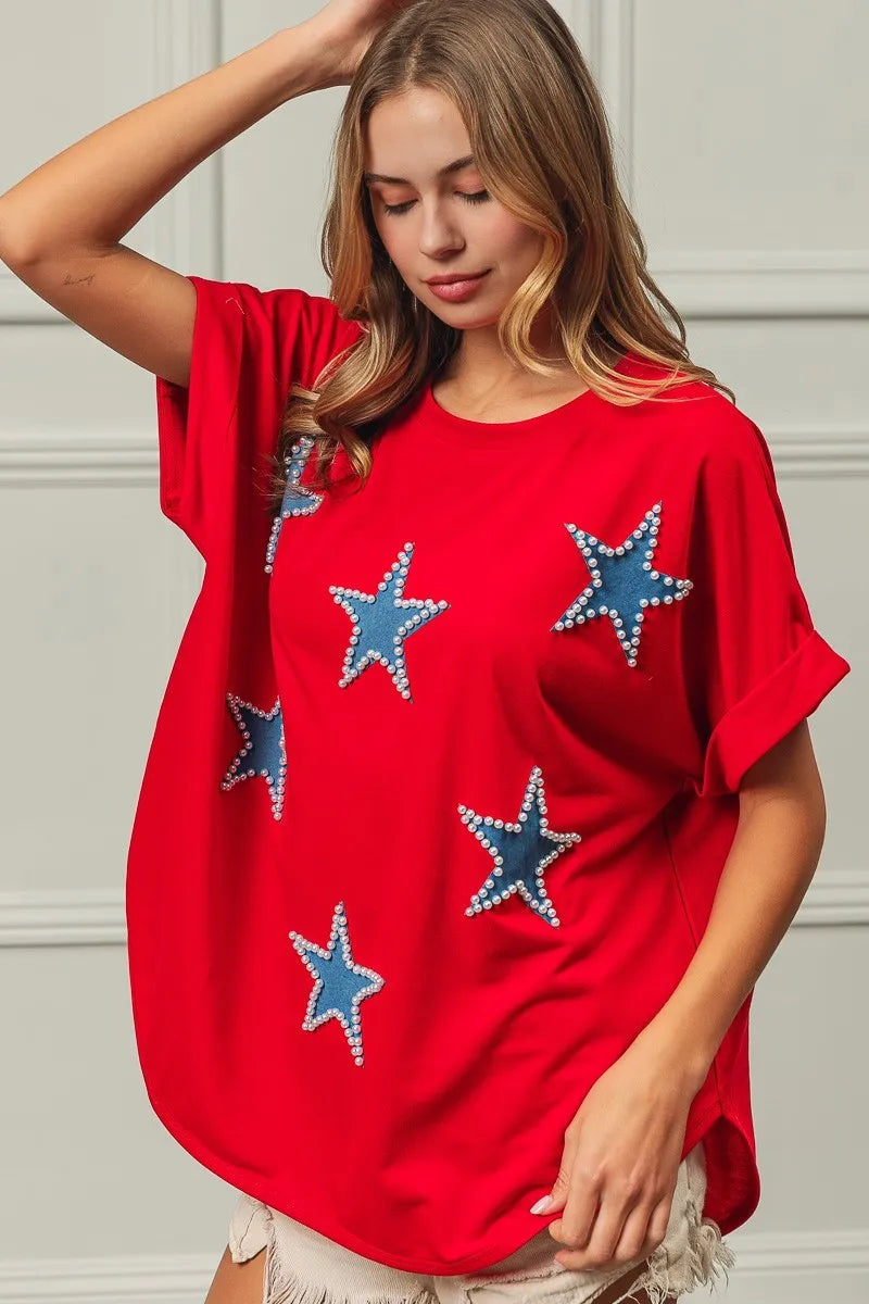 BiBi Fourth Of July Terry T-Shirt