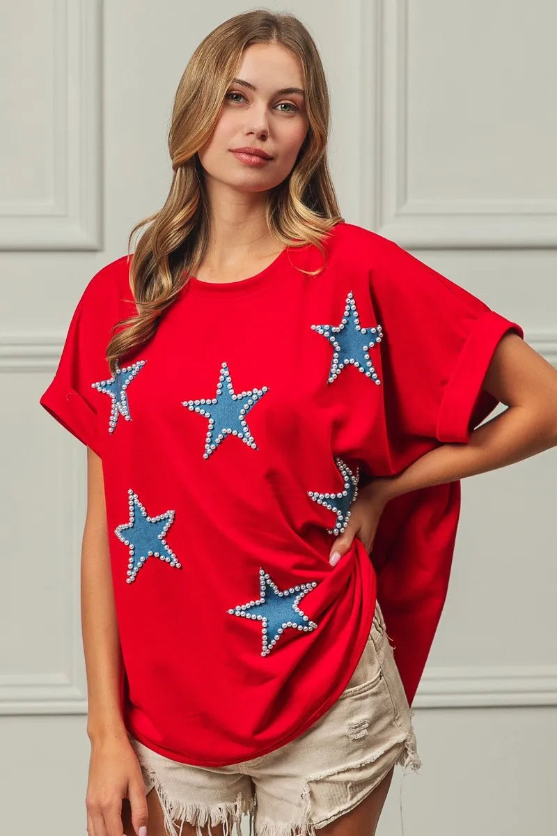 BiBi Fourth Of July Terry T-Shirt