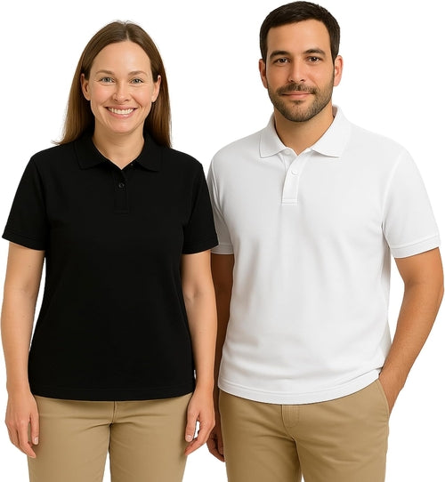 Misharen Unisex 2Pcs Combo Polo T-Shirt for Men & Women – 240 GSM