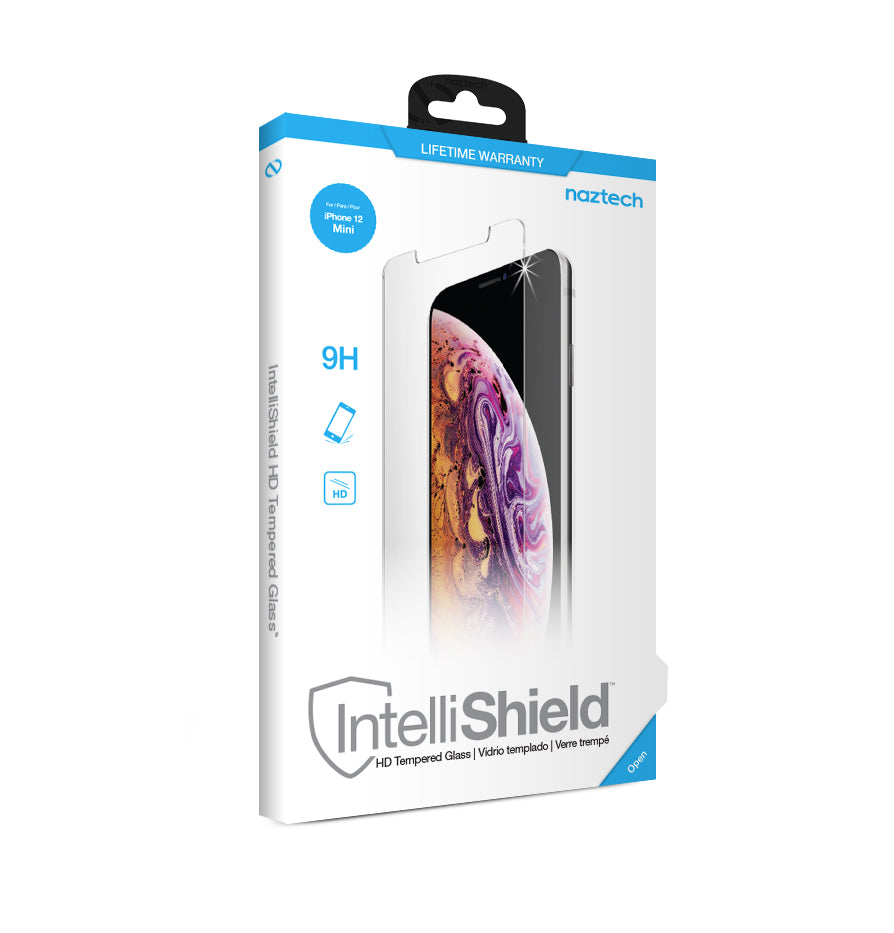 Naztech IntelliShield Tempered Glass w 3D Edge iPhone 12 Mini