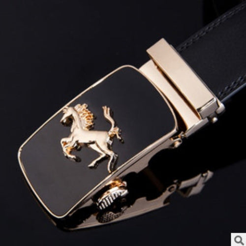 Men's leather factory direct belt buckle leather belt men's automatic