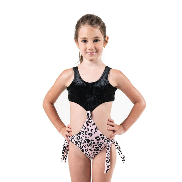 Pink Leopard -  Trikini - Kids Swimwear
