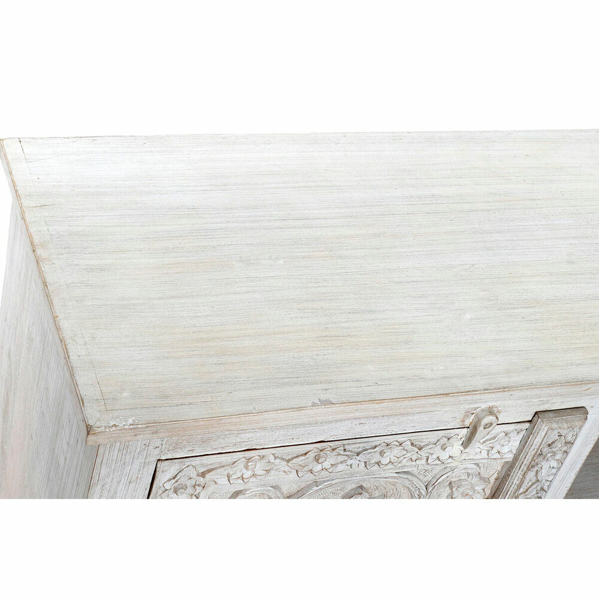 TV furniture DKD Home Decor White 151 x 40 x 60 cm Wood Mango wood