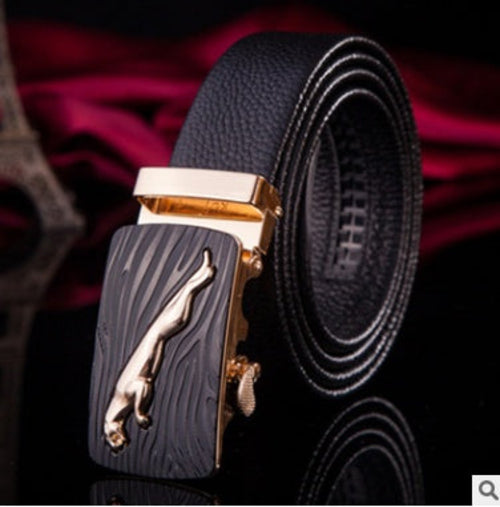 Men's leather factory direct belt buckle leather belt men's automatic