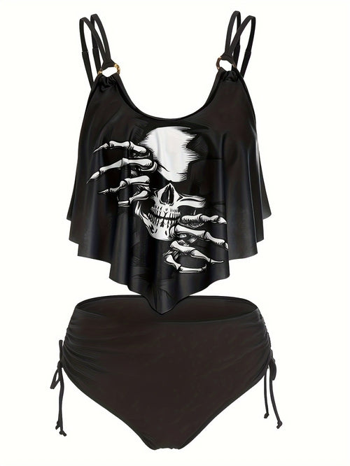 Sexy Female Skeleton Resort-Style Swimsuit