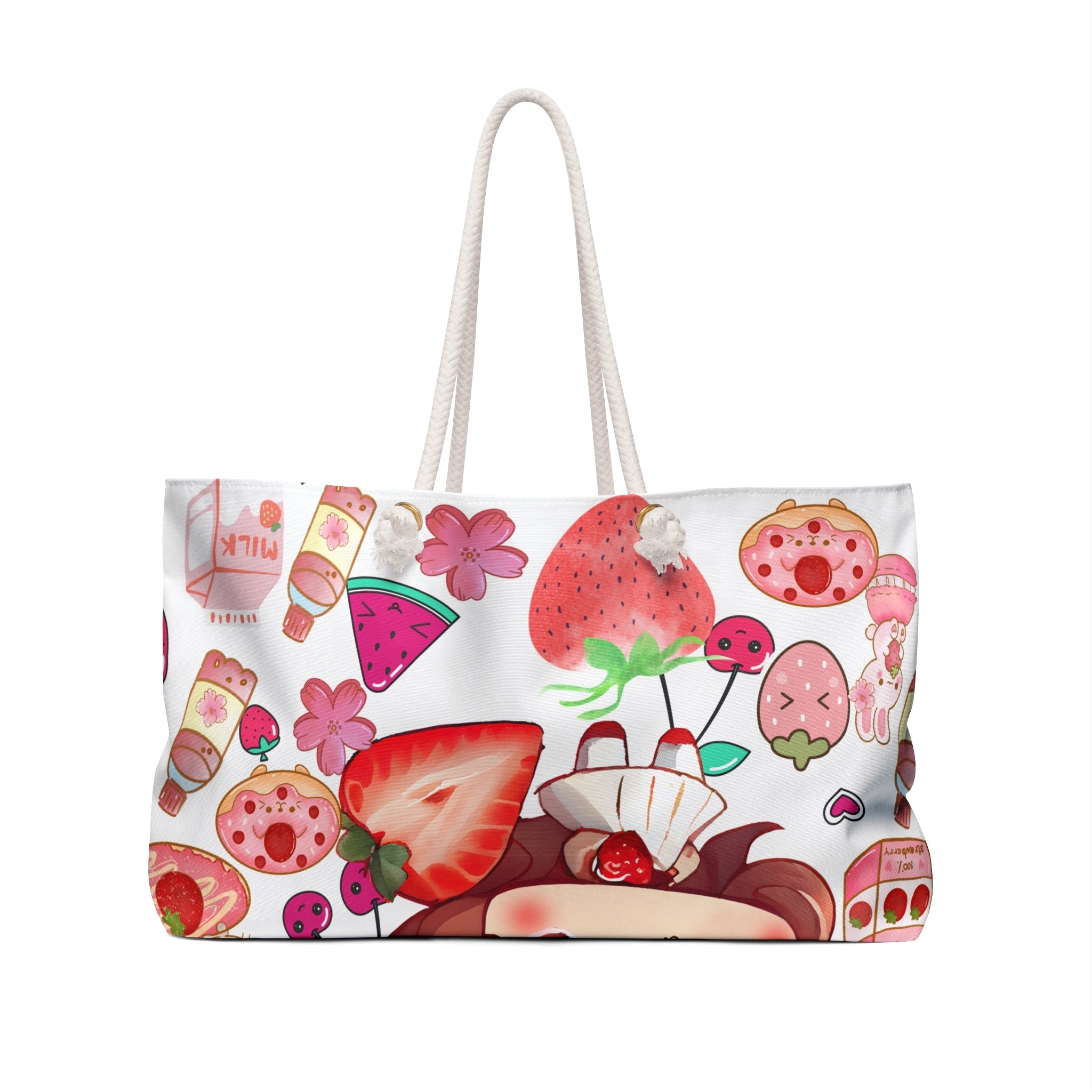 Strawberry Weekender Bag