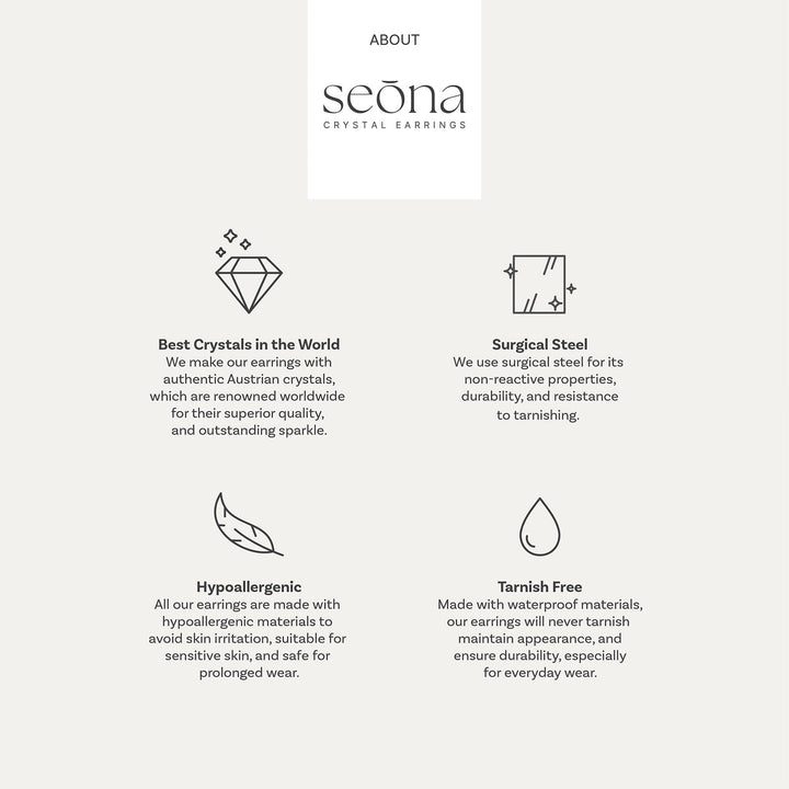 Iris - Golden Shadow - 6mm Gold Color Cubic Crystal - Hypoallergenic