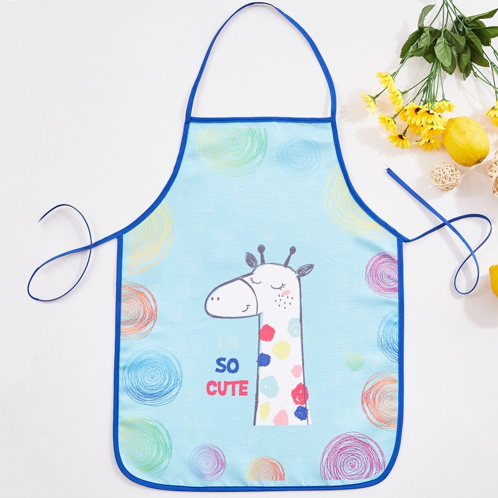 Animal Printed Cartoon Apron for Kids Children
