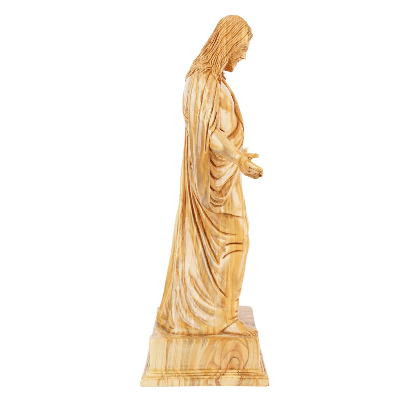 Handgeschnitzte Jesus-Statue aus Olivenholz – Exklusive Christusfigur