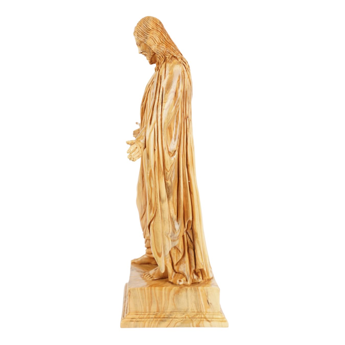 Handgeschnitzte Jesus-Statue aus Olivenholz – Exklusive Christusfigur
