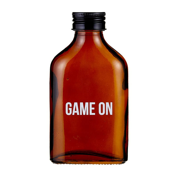 Game On Amber Mini Flask | Fathers Day, Dad Gift, Sports Themed Liquor