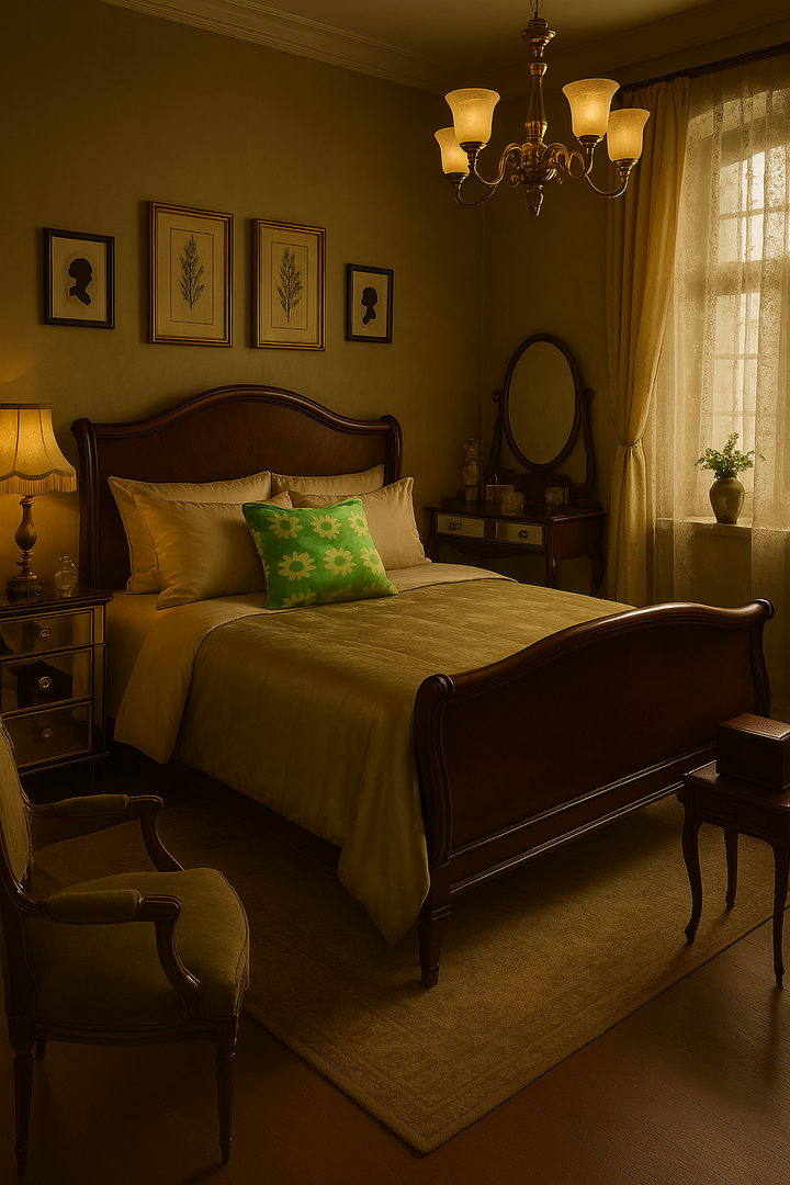 Green floral Microfiber Comforter Twin