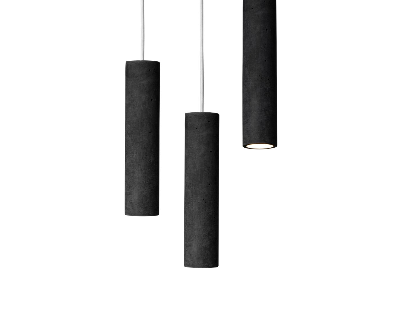 DARK GRAY Concrete Pendant Light W+W