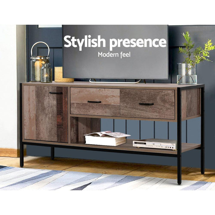 Artiss TV Stand Entertainment Unit Storage Cabinet Industrial Rustic