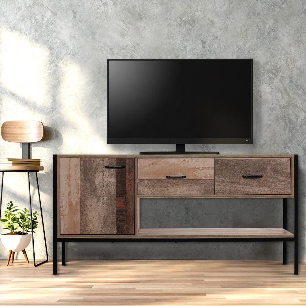 Artiss TV Stand Entertainment Unit Storage Cabinet Industrial Rustic