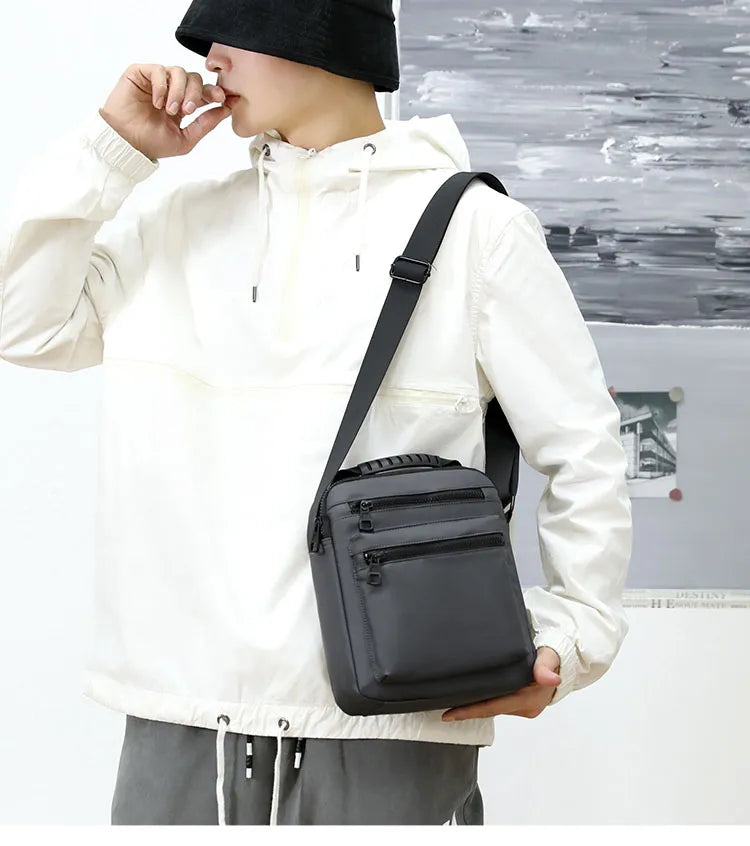 Man Classic Messenger Bag Men's Multifunction Shoulder Sling Pack