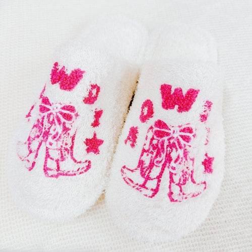 Howdy Boot Coziest Lounge Slippers