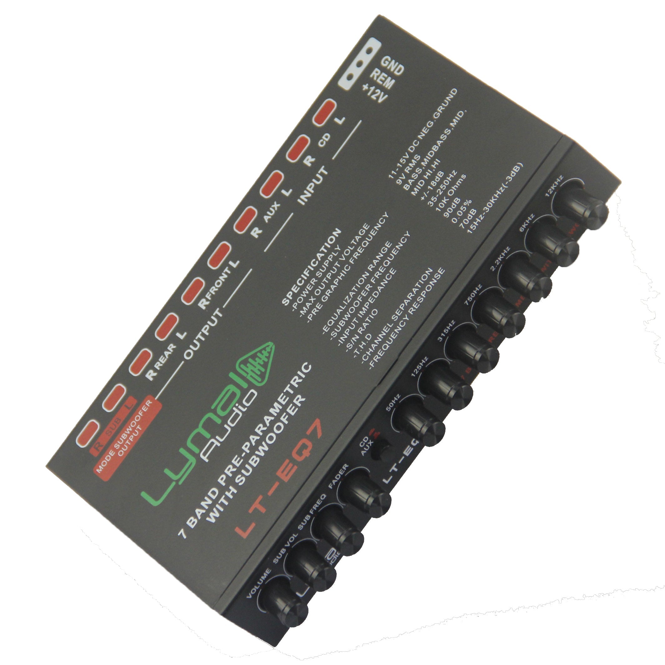 LT-EQ7 7 Band 9 Volt Car Audio Graphic Equalizer