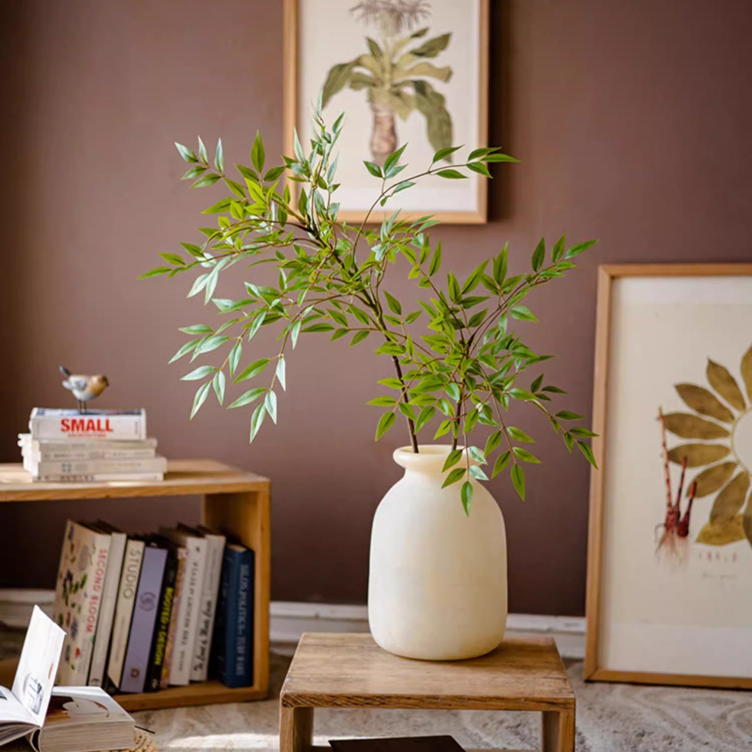 Green Nandina Leaf Stem