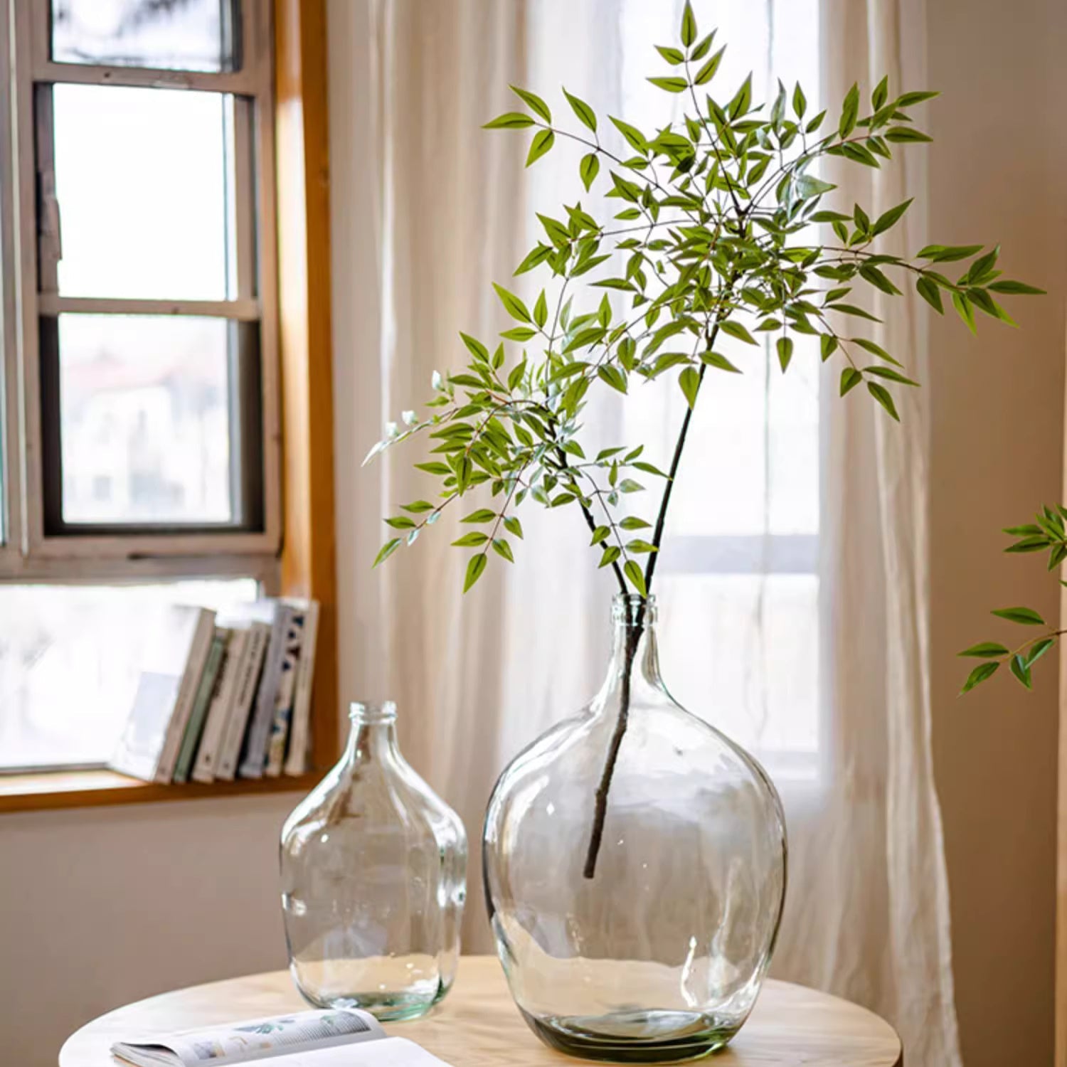 Green Nandina Leaf Stem