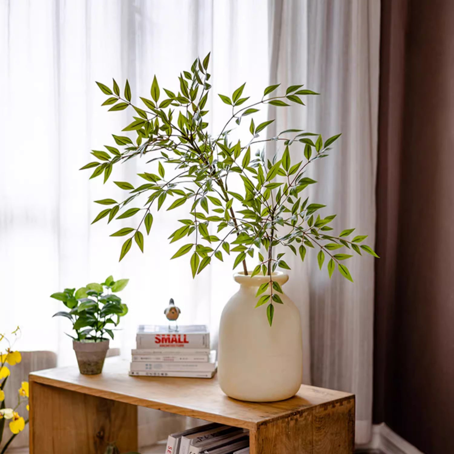 Green Nandina Leaf Stem